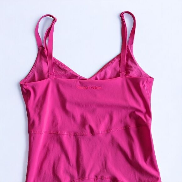 Outdoor Voices Zoom 8 Bodysuit Women's Sz S Side Pockets Built in Bra Activewear - Picture 8 of 12